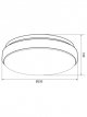 LED Flush Ceiling Light, White