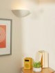 Radius Uplighter Wall Light, White