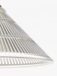 Semi Flush Prismatic Glass Ceiling Light, Clear/Brass