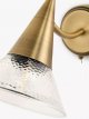 Trumpet Wall Light, Antique Brass
